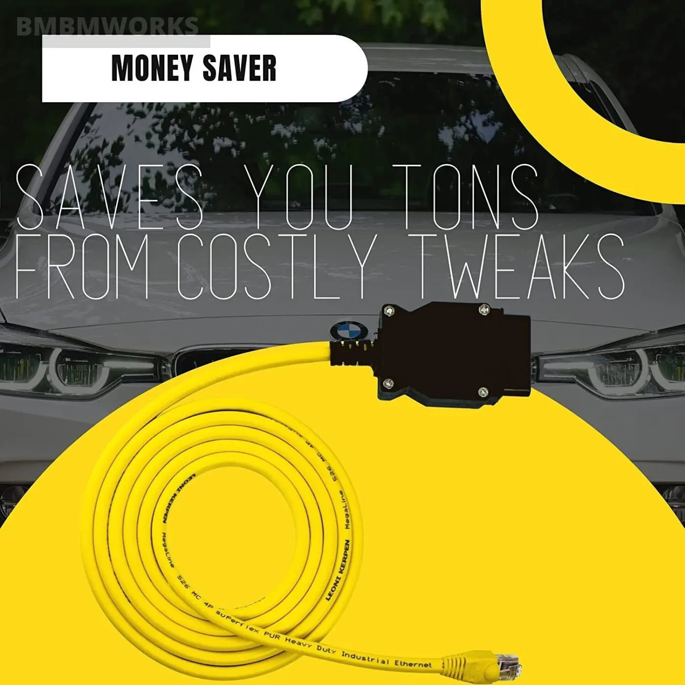 10 Pieces Enet Obd Cable For Bmw Icom E-Sys Ista Wholesale Bulk Coding F-Series