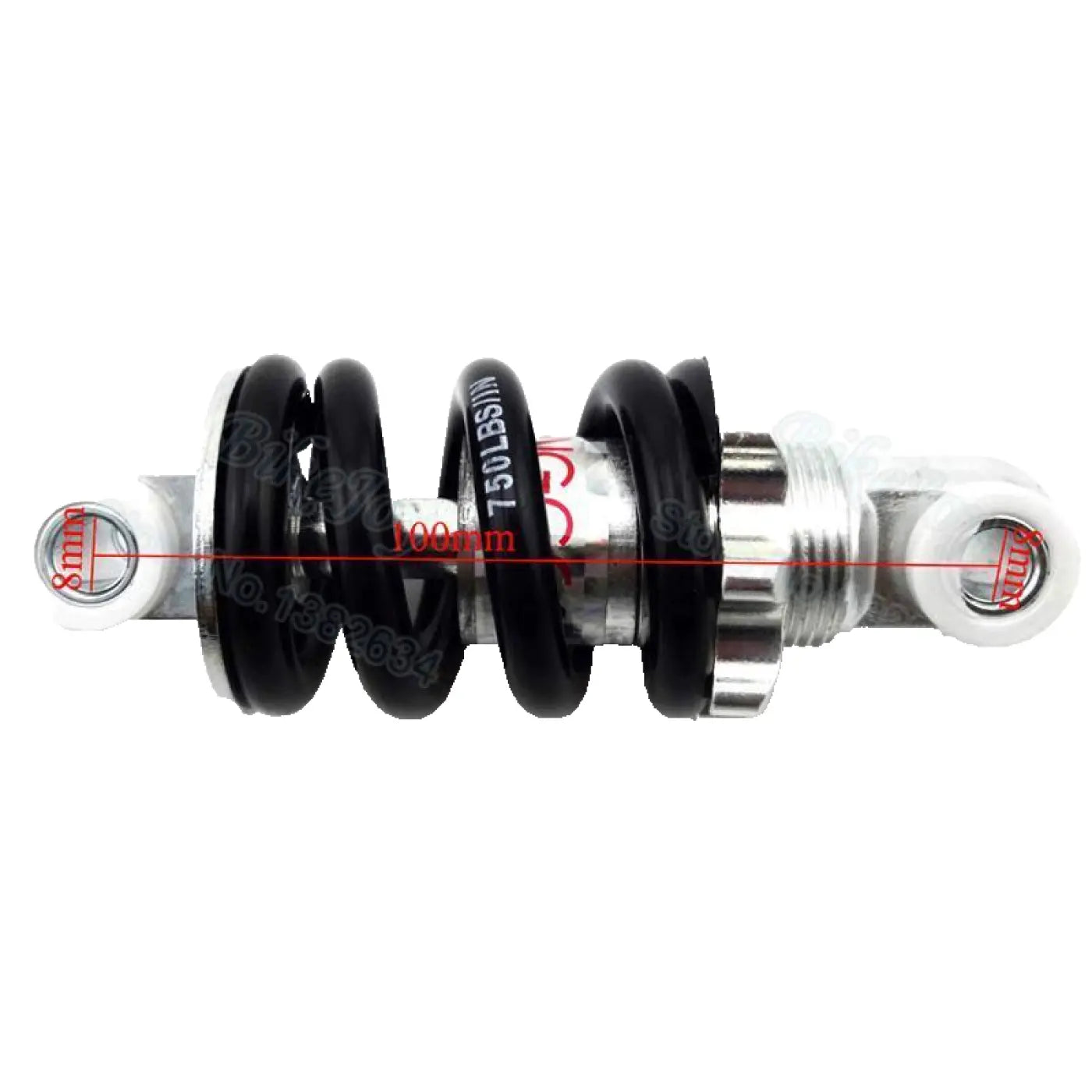 100Mm 750Lbs Rear Suspension Shock Mini Bike Motorcycle 47Cc 49Cc 2Stroke Engine