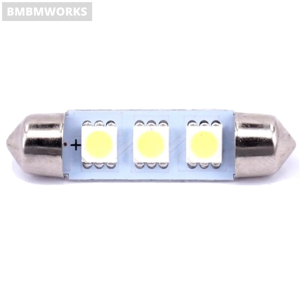 100Pcs 41Mm 5050 3 Smd 12V Interior Led Licence Plate Dome Roof Map Bulb