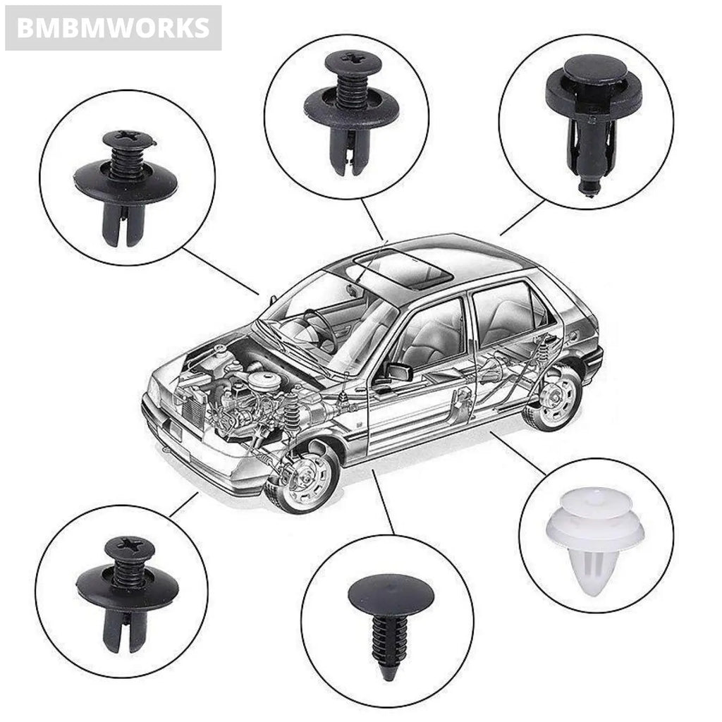 100Pcs Auto Fastener Clip Chevrolet Cruze Aveo Captiva Trax Epica Sail Orlando