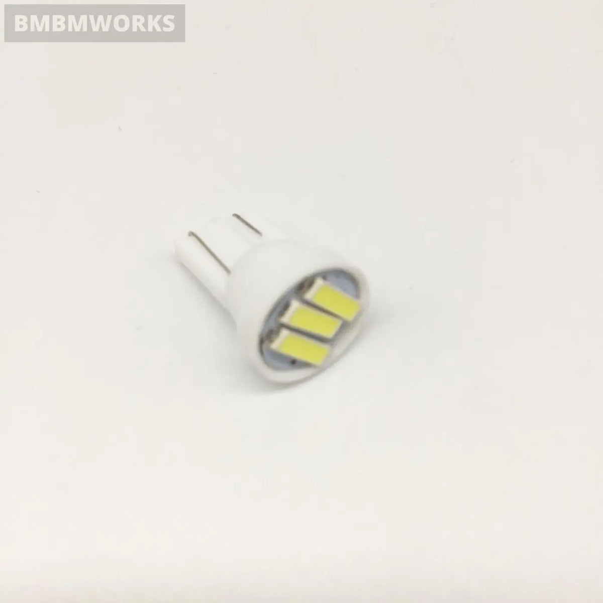 100Pcs T10 3 Smd 7014 Led 3Smd 7020 1W White Blue W5W Wedge Plate Light