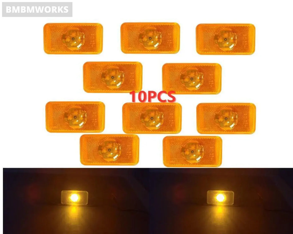 10Pcs 24V Truck Led Amber Side Marker Lights Renault Volvo Fm Fh 20789440