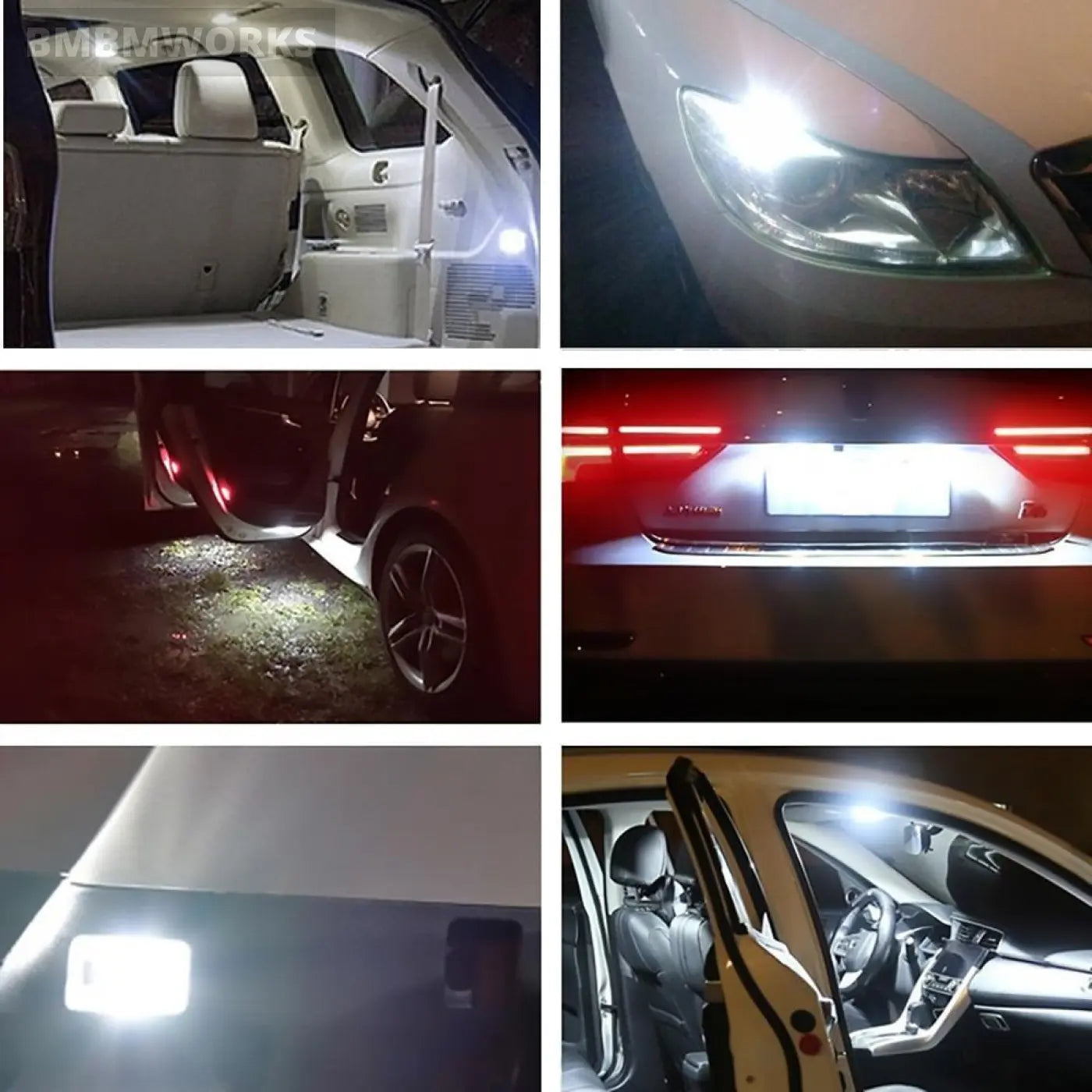 10Pcs Led Light Bulb Canbus Skoda Octavia 2 A7 A5 Armrest Ii Fabia Rapid Superb