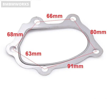 10Pcs/Pair Turbo Turbine Inlet & Outlet Gasket Subaru Impreza Wrx