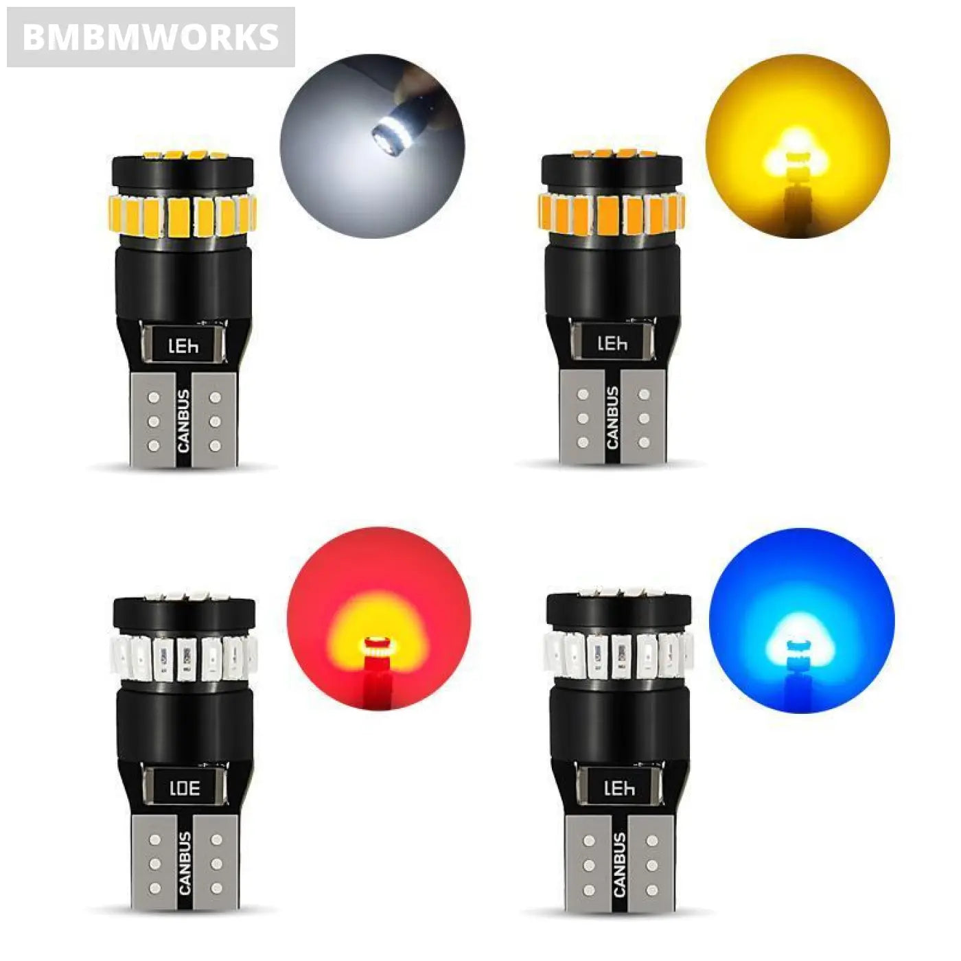 10X W5W T10 Led Canbus Parking Light Bulbs 12V Bmw Audi Mercedes