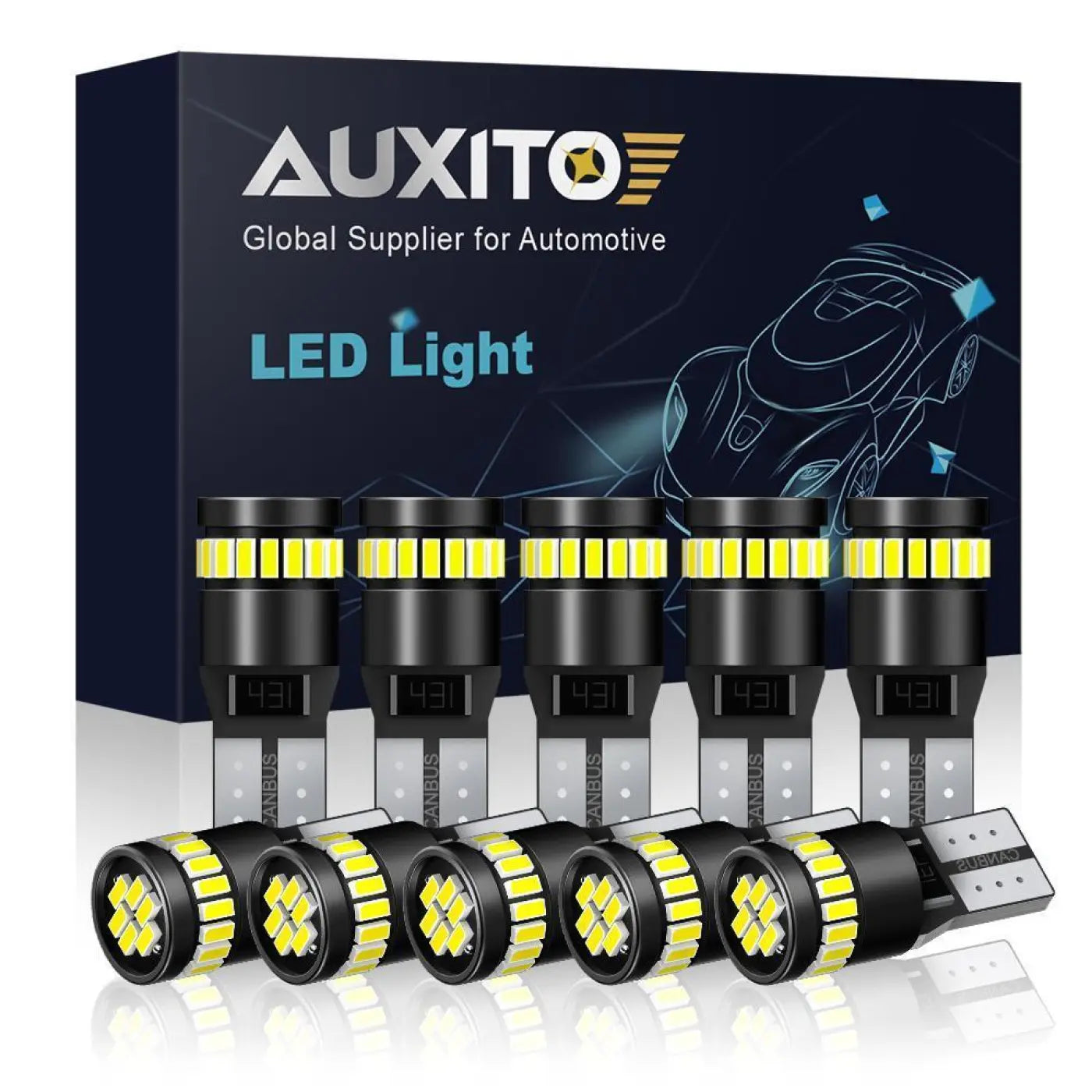 10X W5W T10 Led Canbus Parking Light Bulbs 12V Bmw Audi Mercedes