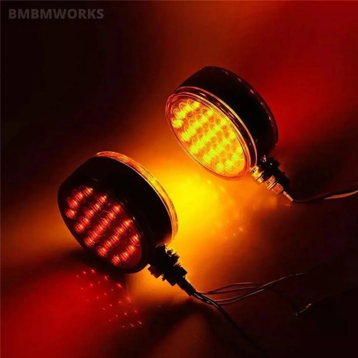 12V 24V 48Led Round Turn Signal Marker Lights Zetor Tractors Trucks Trailers