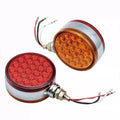 12V 24V 48Led Round Turn Signal Marker Lights Zetor Tractors Trucks Trailers