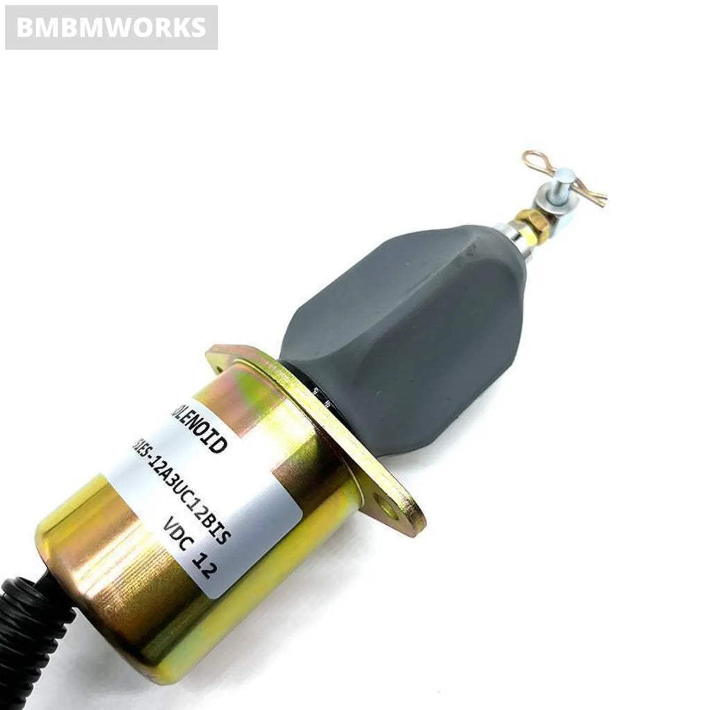 12V Fuel Shut Off Solenoid Yanmar 4Nte94 Engine Hyundai R60-5 R210-5 Sa-4673-S