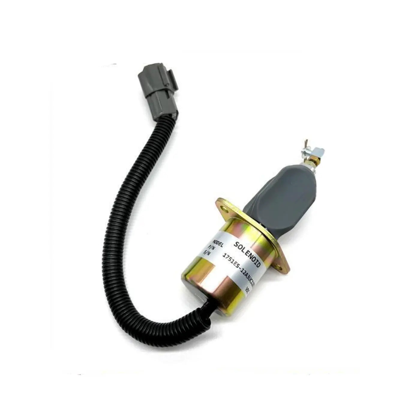 12V Fuel Shut Off Solenoid Yanmar 4Nte94 Engine Hyundai R60-5 R210-5 Sa-4673-S