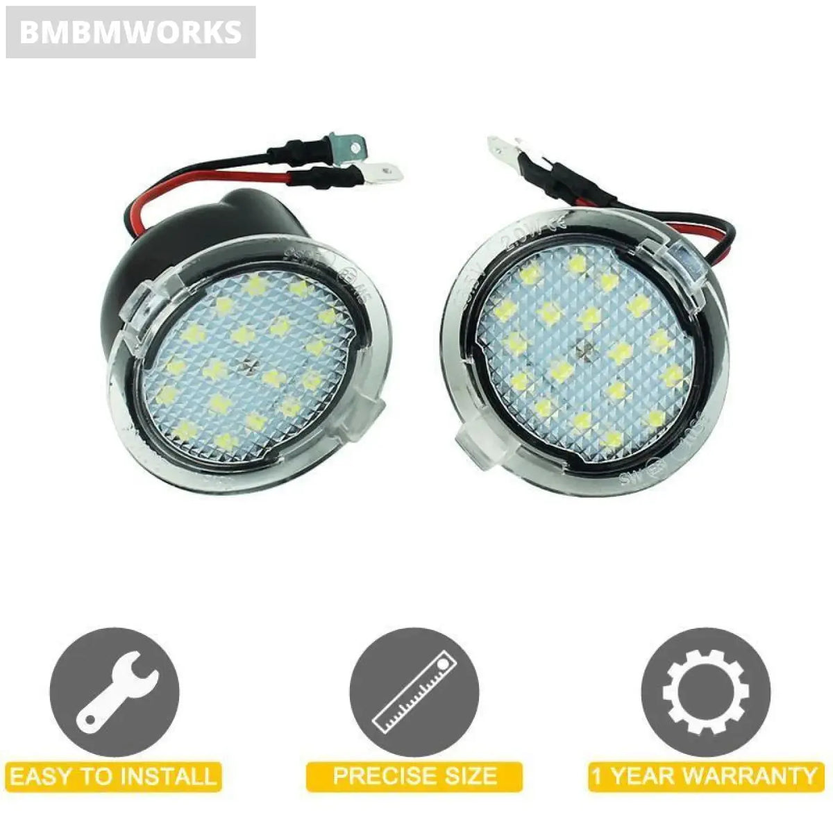 12V Led Under Side Mirror Lamp Puddle Light Assembly Lincoln Navigator Mks Mkt