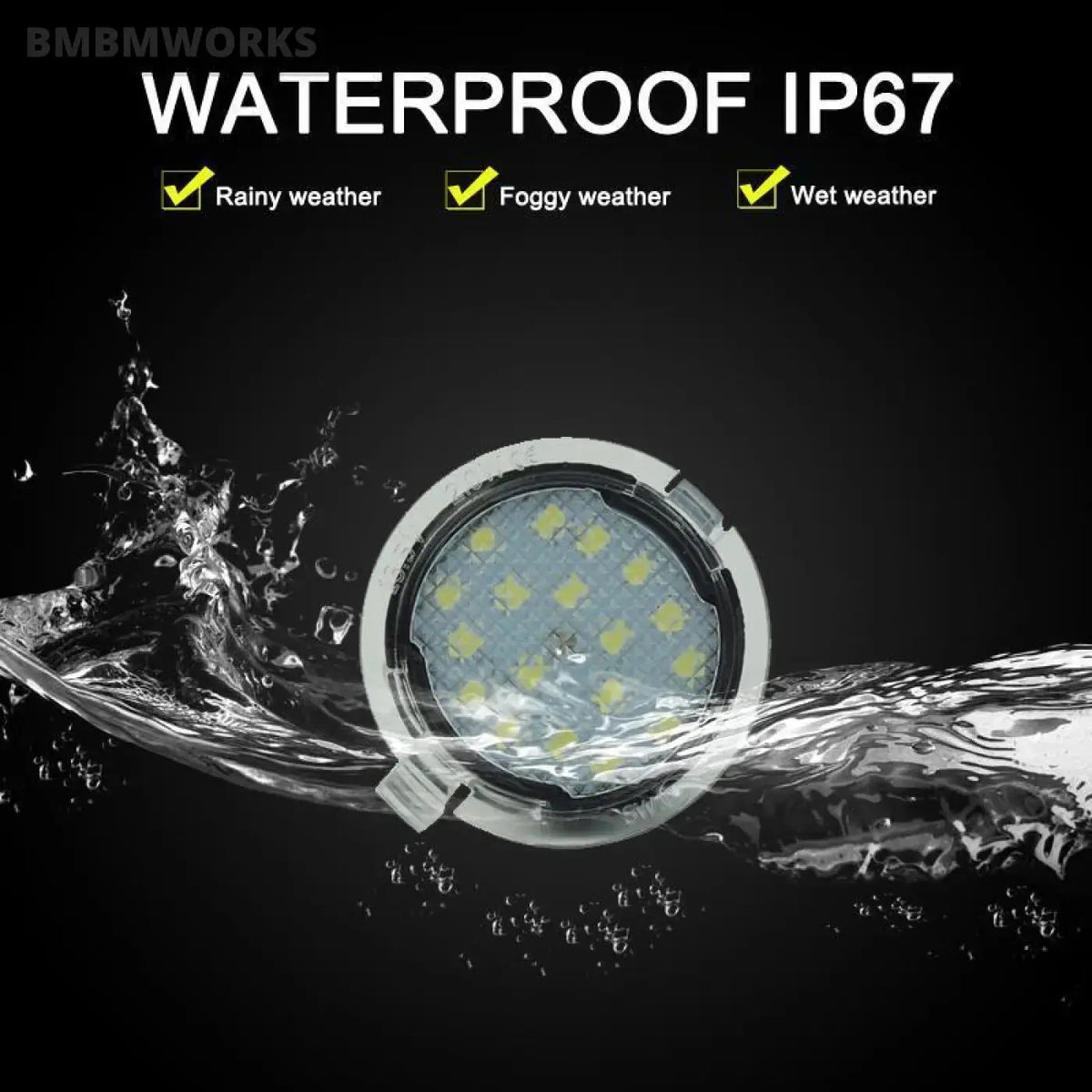 12V Led Under Side Mirror Lamp Puddle Light Assembly Lincoln Navigator Mks Mkt