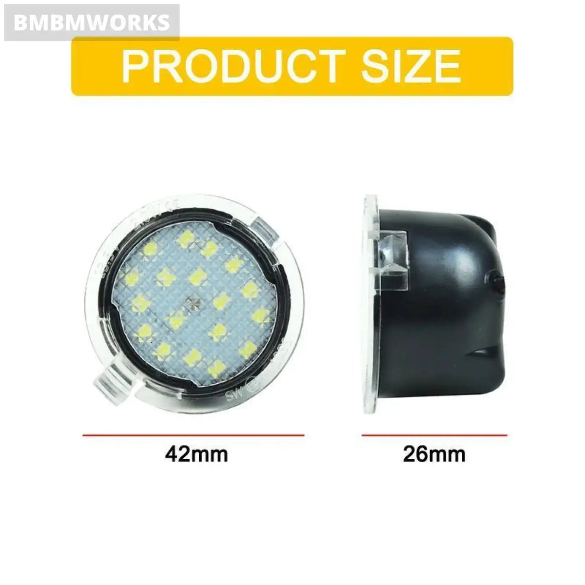 12V Led Under Side Mirror Lamp Puddle Light Assembly Lincoln Navigator Mks Mkt