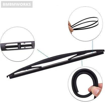 14’ Rear Wiper Blade & Arm Set Kit Subaru Forester Sf 1997 - 2002