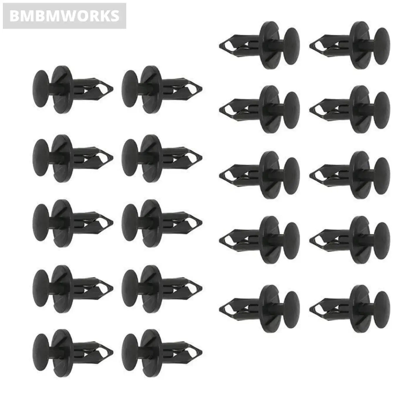 190Pcs Car Retainer Clips 6 Size Plastic Fasteners Kit Auto Trim Panel Clip Mix