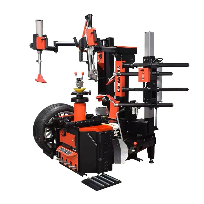 28″ Non-Touch Leverless Tire Changer – 14″–28″ Rims, 43.3″ Max Tire Ø, 1.1 kW (1.5 HP), 110/220 V, 8–10 bar (116–145 psi) BMBMWORKS