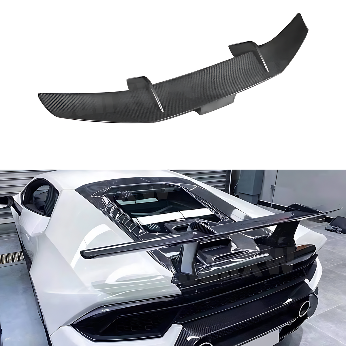 Carbon Fiber Ducktail Rear Spoiler Wing for Lamborghini Huracan LP580 / LP610 (2014-2019) – Forged & Dry Carbon Options BMBMWORKS