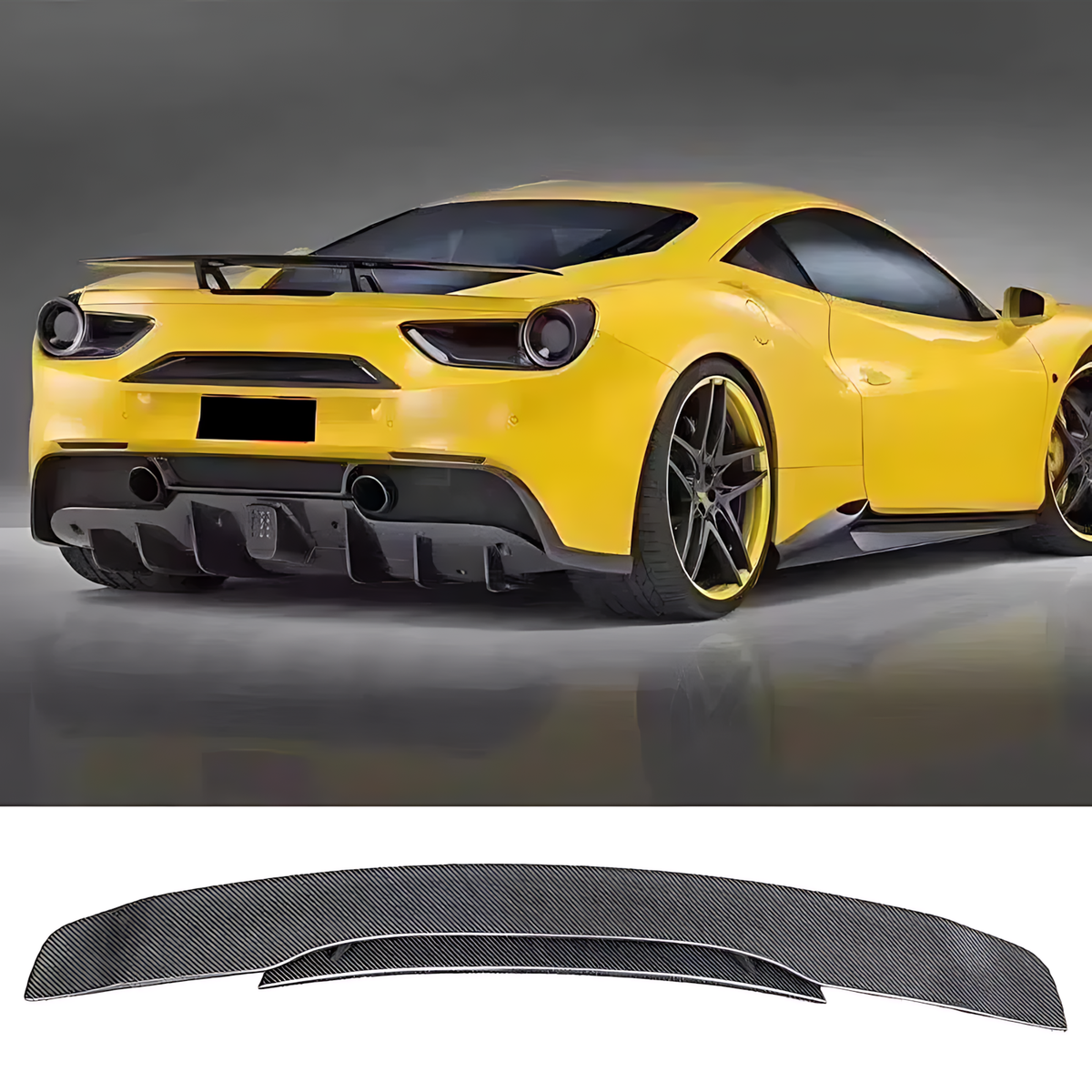 Ferrari 458 Carbon Fiber Rear Spoiler (2011–2015) | Performance Tail Wing Upgrade BMBMWORKS