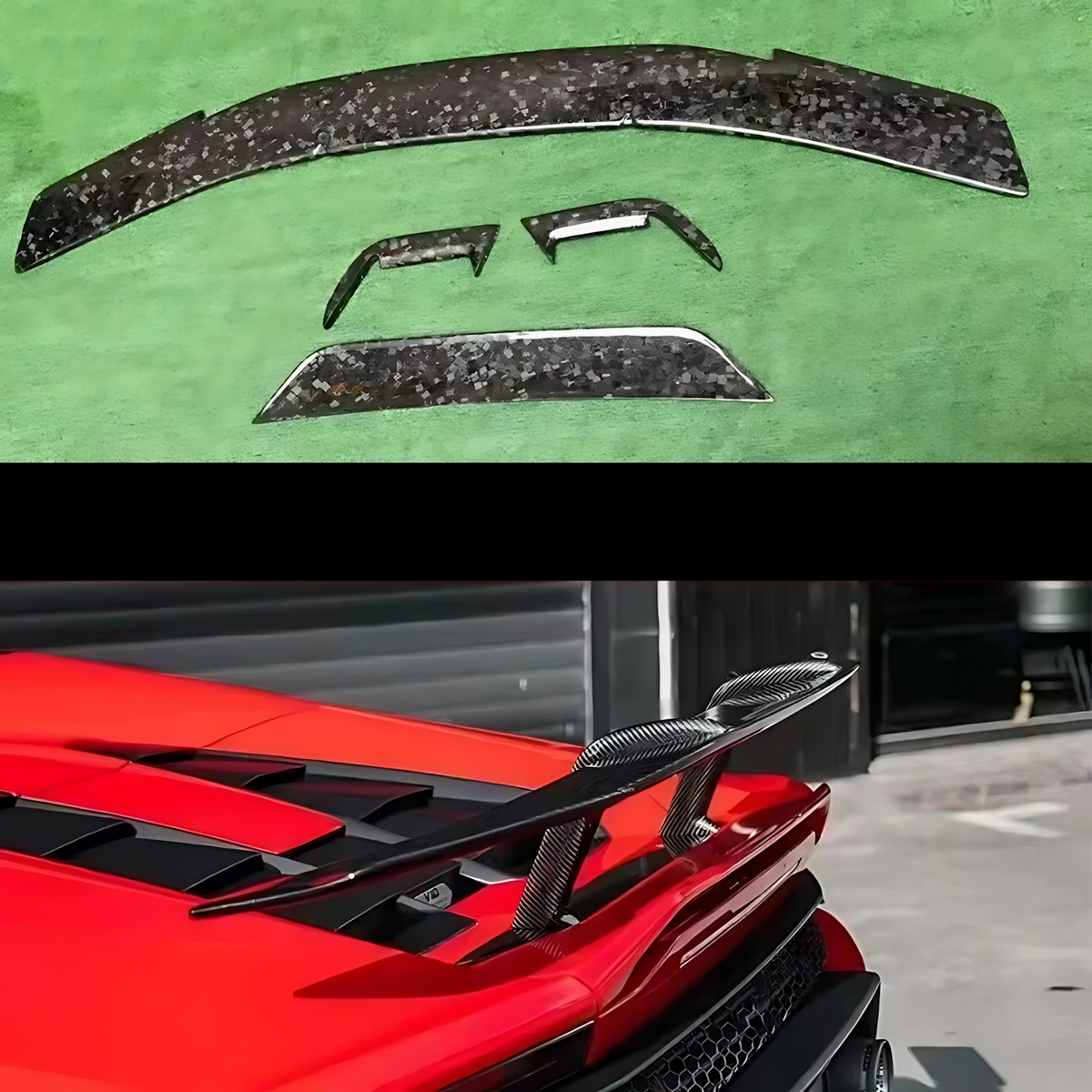 Lamborghini Huracán LP580 / LP610 EVO Forged Carbon Fiber Rear Spoiler | Exotic Tail Wing Upgrade BMBMWORKS