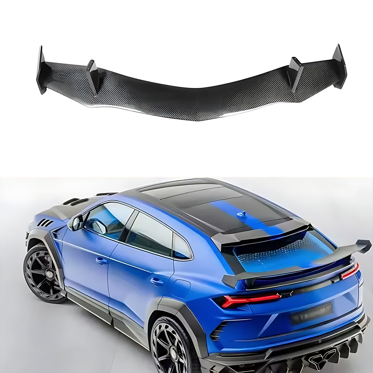 Lamborghini Urus Carbon Fiber Rear Spoiler Tail Wing – Luxury Performance Body Kit Upgrade BMBMWORKS