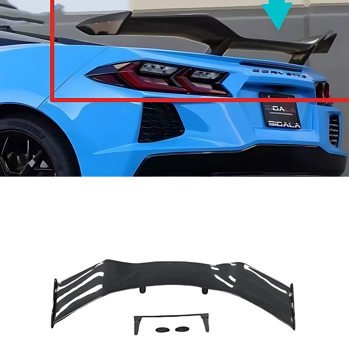 Carbon Fiber Rear Trunk Wing Lip for Corvette C8 Stingray (2020–2021) – Add Instant Track-Ready Style BMBMWORKS