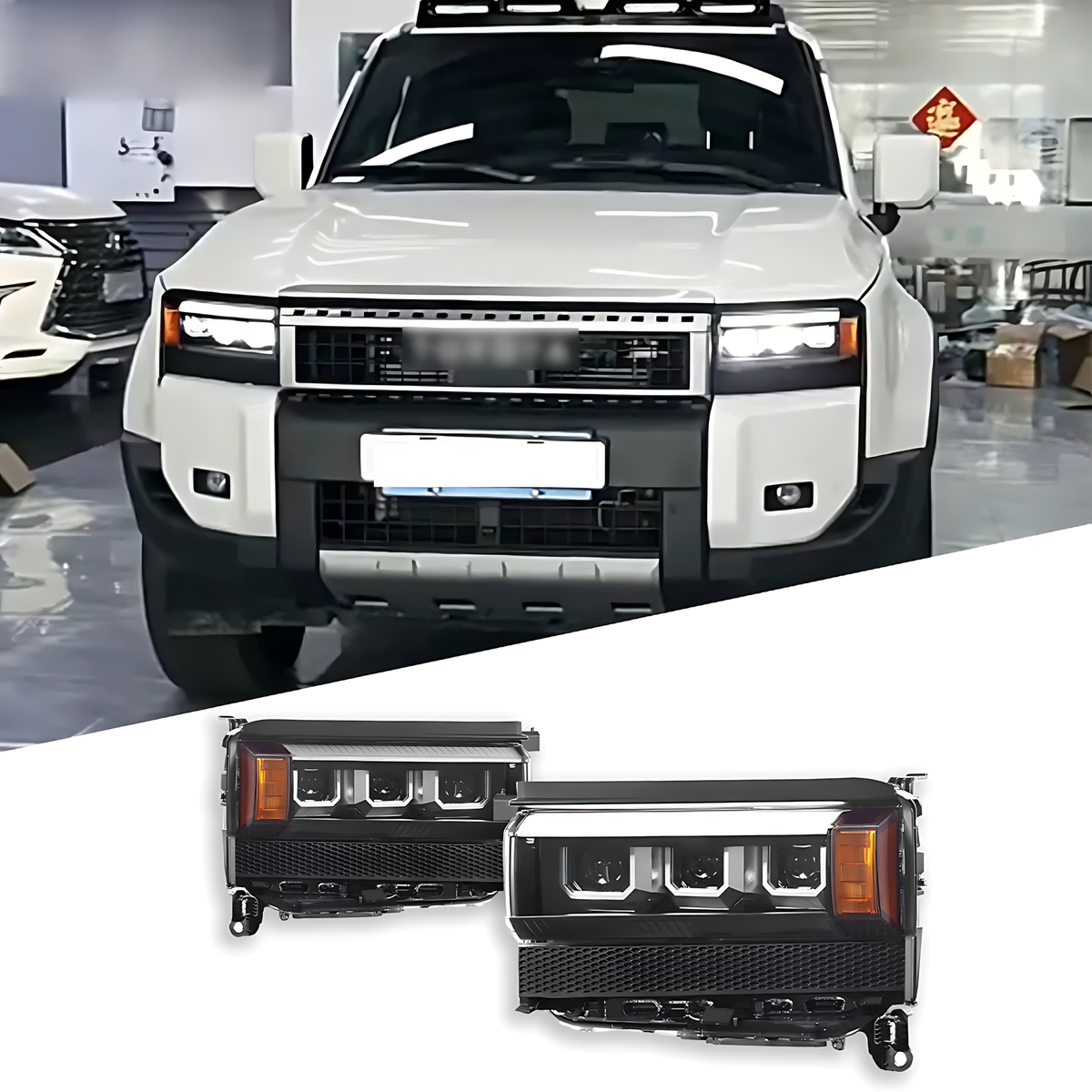 Toyota Land Cruiser 250 / Prado LC250 2024–2026 LED Headlight Upgrade – DRL & Dynamic Turn Signal BMBMWORKS