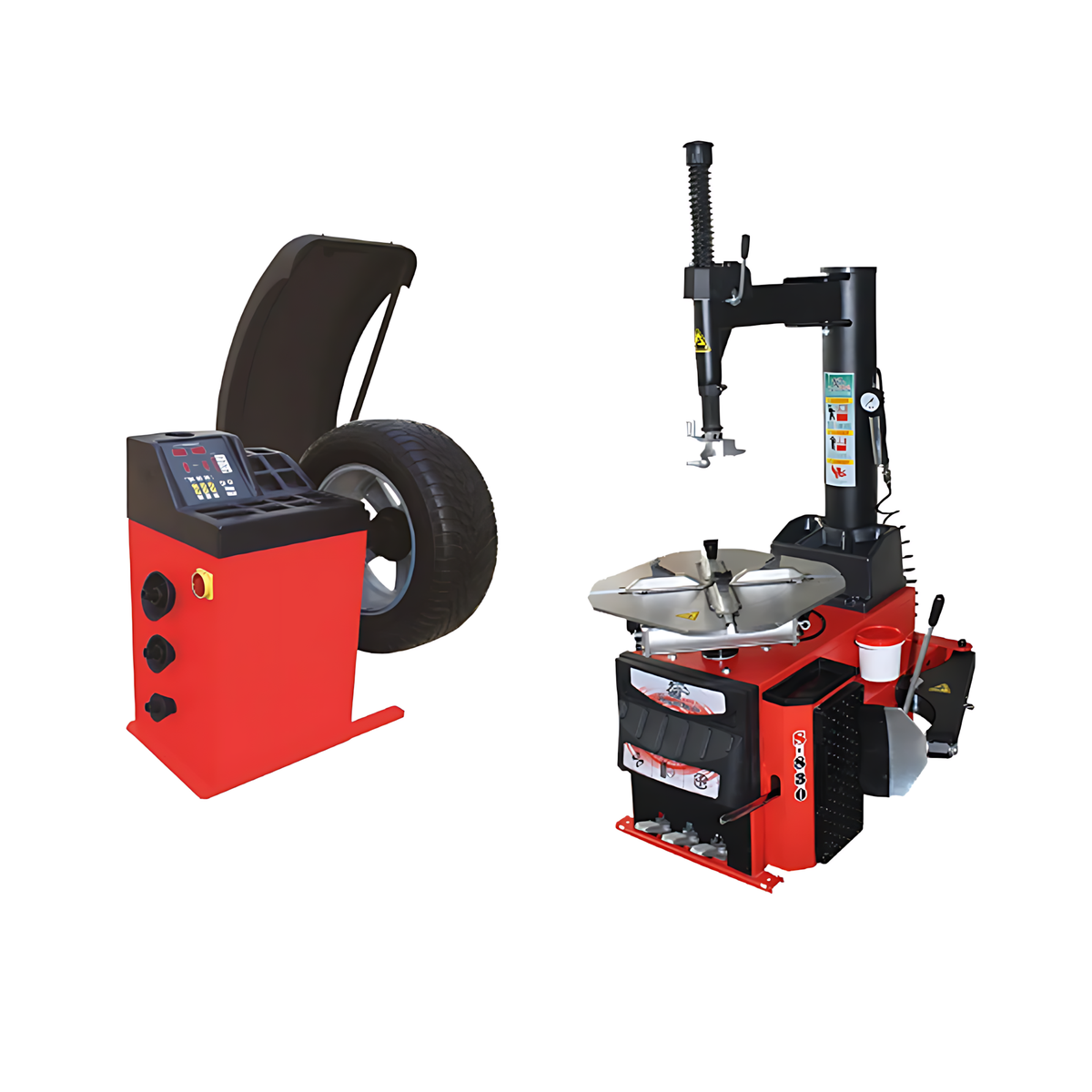 Tire Changer & Wheel Balancer Combo | 12"-24" Rim Capacity | 145 psi | CE Certified BMBMWORKS