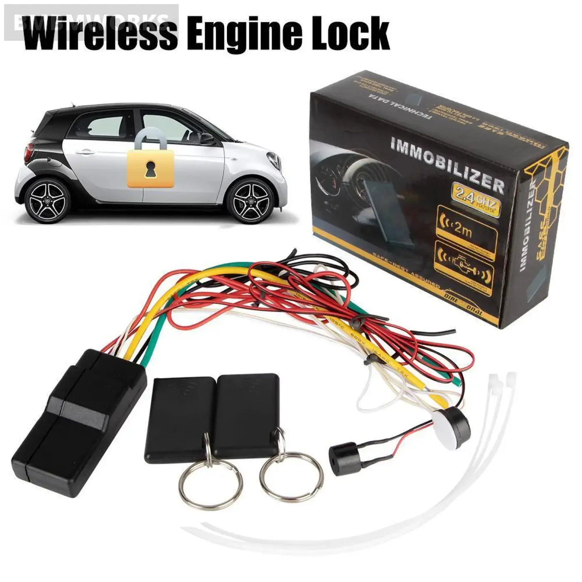 2.4Ghz Anti-Hijacking Alarm System Immobilizer Smart Rfid Key
