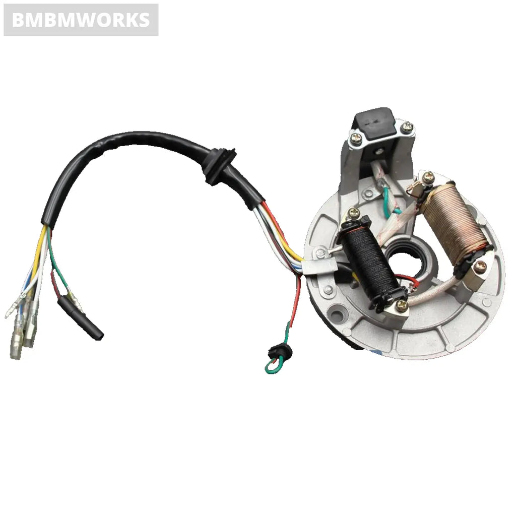 2 Coil Magneto Stator Plate 70Cc 90Cc 110Cc 125Cc Dirt Bike Atv Go Kart 152Fmh