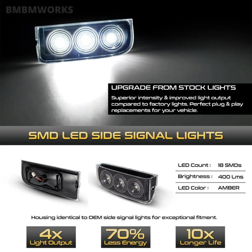 2 Pcs Led Backup Reverse Lights Rear Lamps Land Rover Range L322 Xfd000043