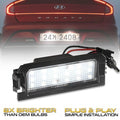 2 Pcs Led Number License Plate Light Kia Rio 4 Niro Cadenza K5 K7 Hyundai I30