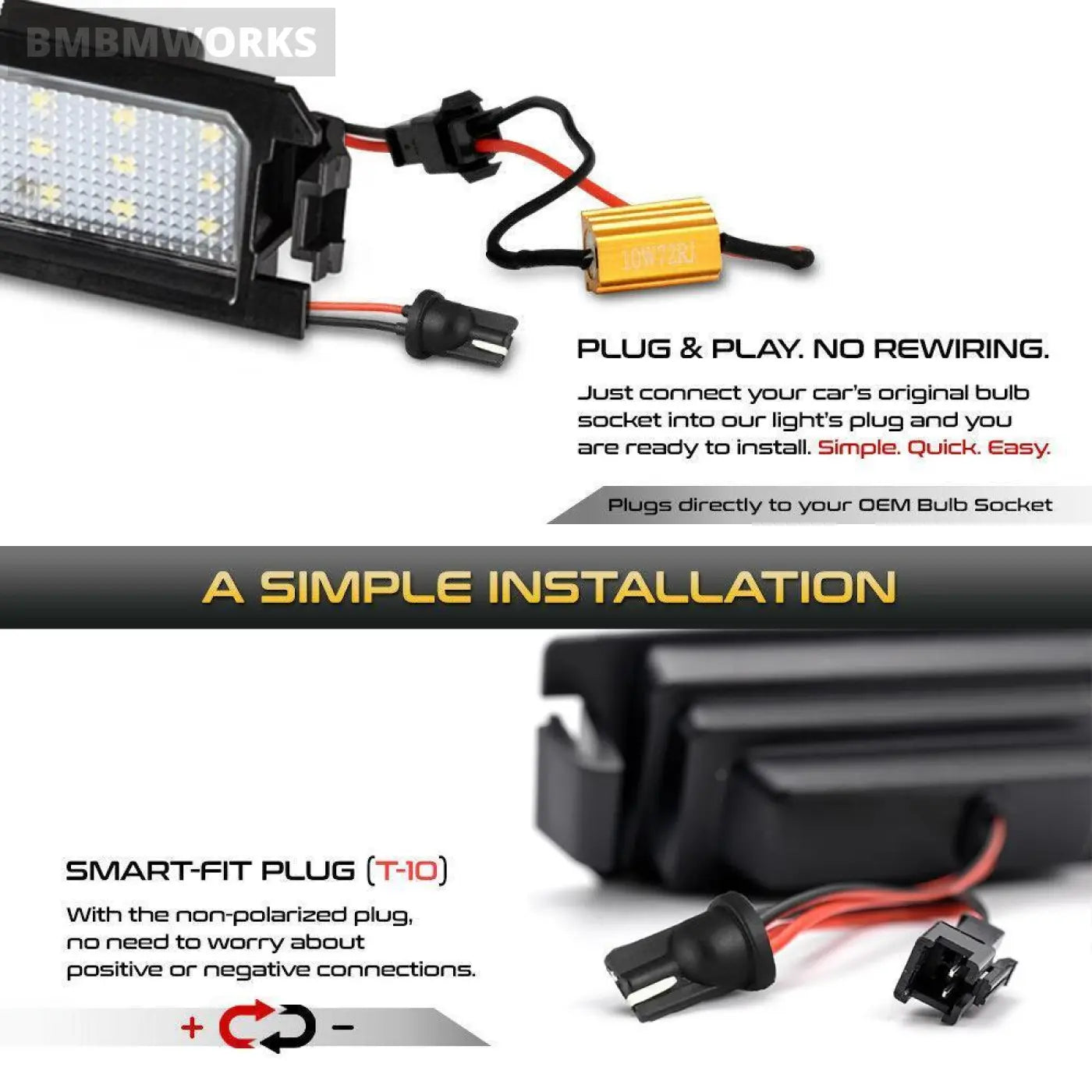 2 Pcs Led Number License Plate Light Kia Rio 4 Niro Cadenza K5 K7 Hyundai I30