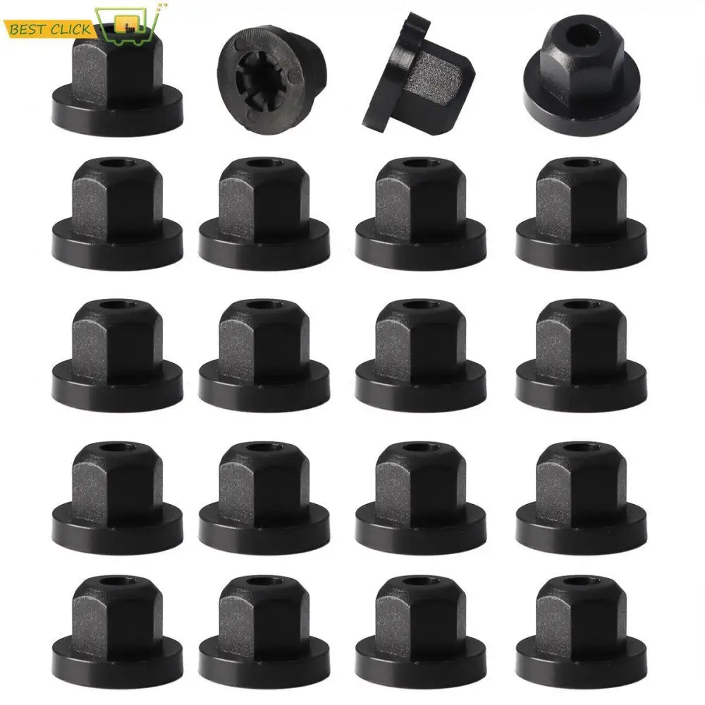 20Pcs Car Fender Arch Liner Plastic Nut Screw Flange Mb Mercedes Benz Bmw