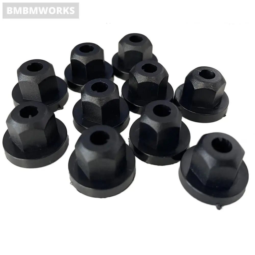 20Pcs Car Fender Arch Liner Plastic Nut Screw Flange Mb Mercedes Benz Bmw