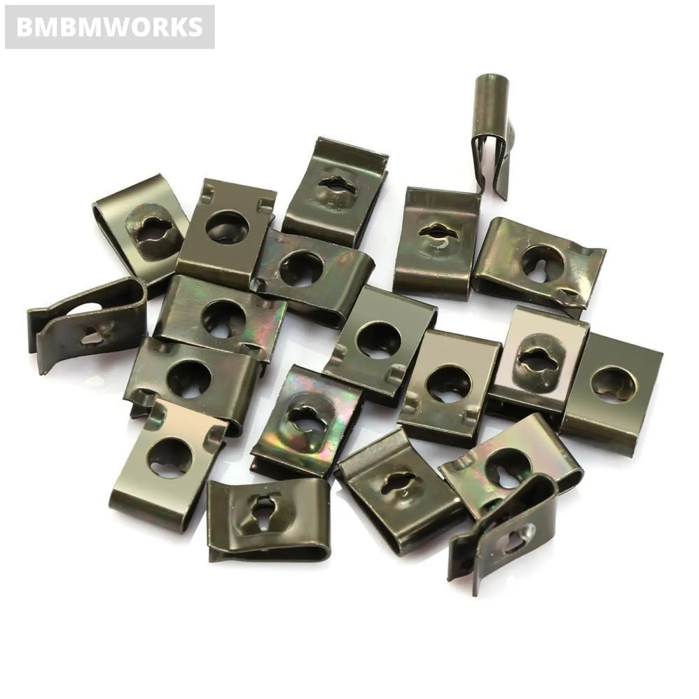 20Pcs Metal U-Type Clips Fastener Bentley Volkswagen Vw Polo Golf 3 Beetle Mk2