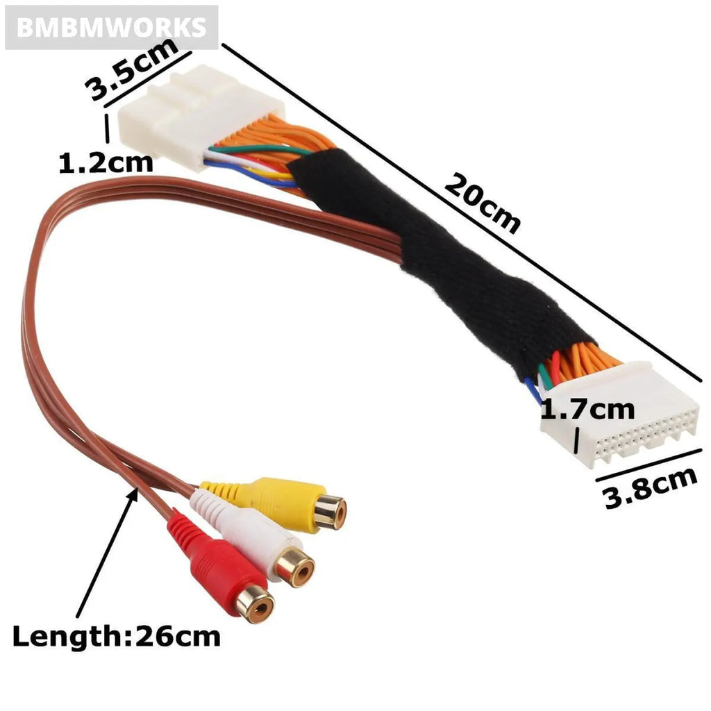 28 Pin Av Video Audio Cable Lexus Touch 2 And Entune Monitors Renault&Da
