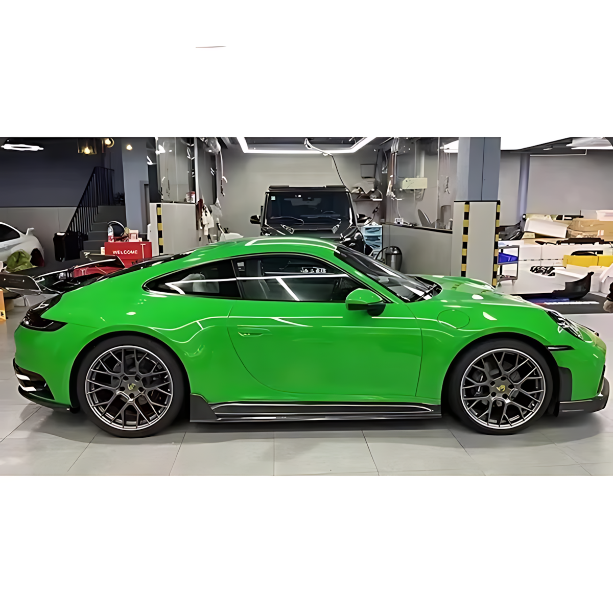Porsche 911 992 TechA Style Carbon Fiber Body Kit – Front Lip, Side Skirts & Rear Diffuser (2020+ Carrera & Convertible) BMBMWORKS