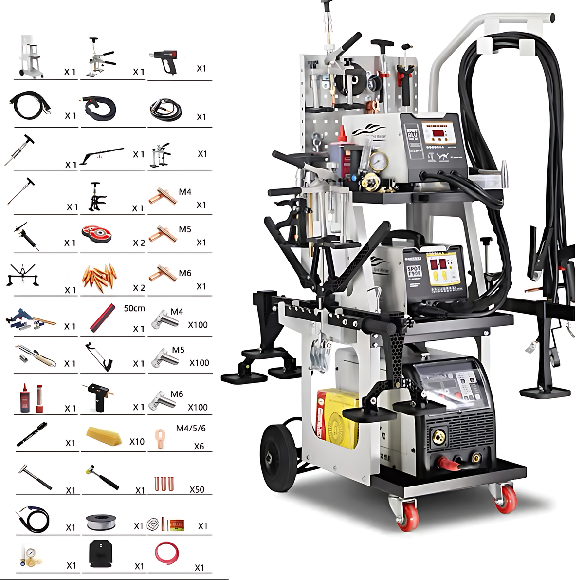 3 kW Dent Puller & Spot Welding Machine — 2,000 A, 6-Mode, Auto Overheat Protection BMBMWORKS