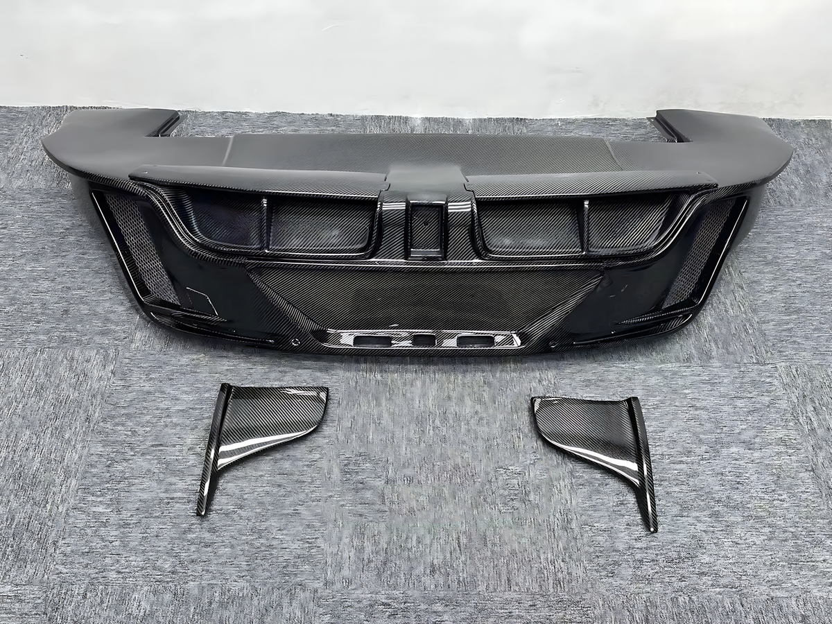 Porsche Taycan 4S (All Years) M-Style Carbon Fiber Rear Diffuser — Aggressive Luxury Upgrade BMBMWORKS