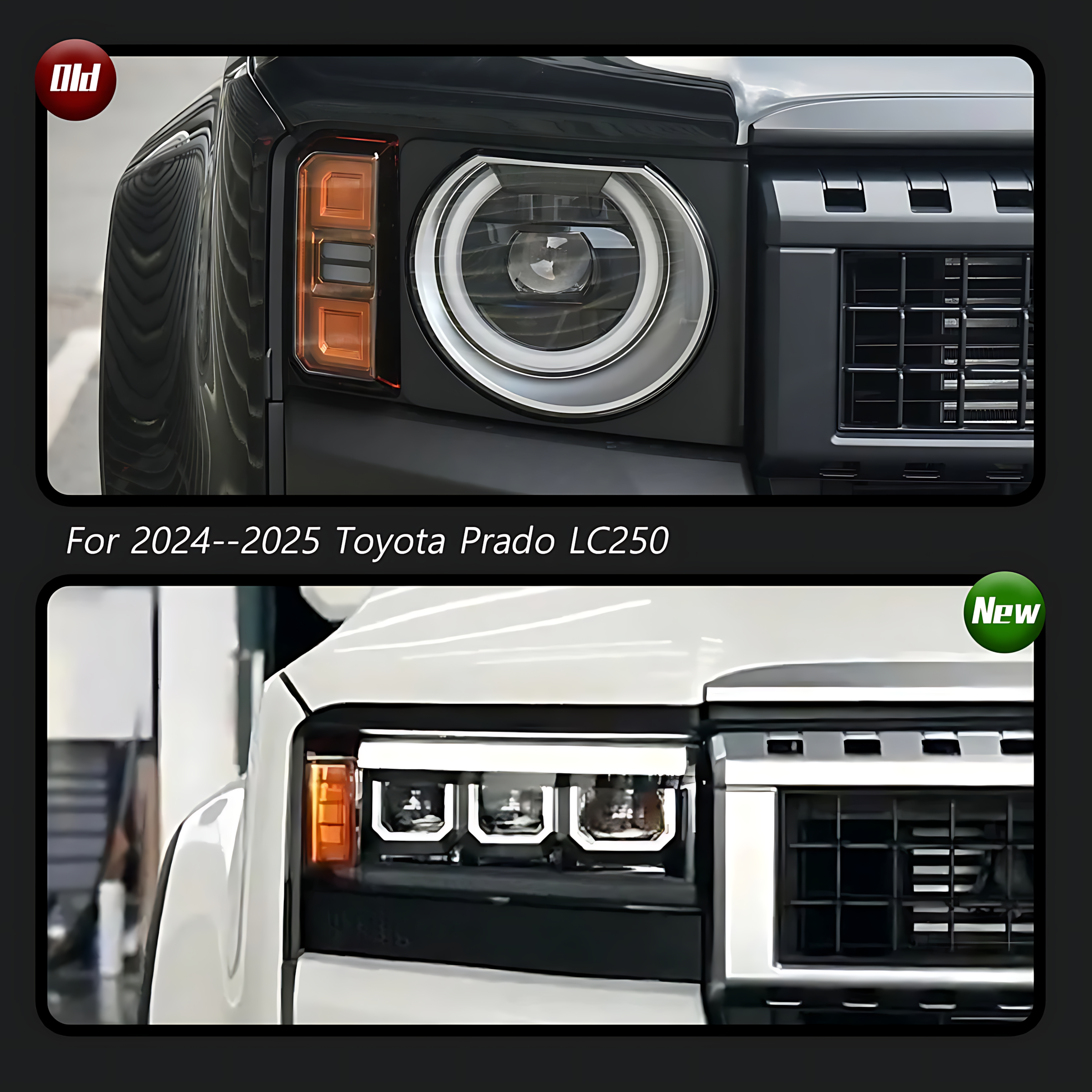 Toyota Land Cruiser 250 / Prado LC250 2024–2026 LED Headlight Upgrade – DRL & Dynamic Turn Signal BMBMWORKS