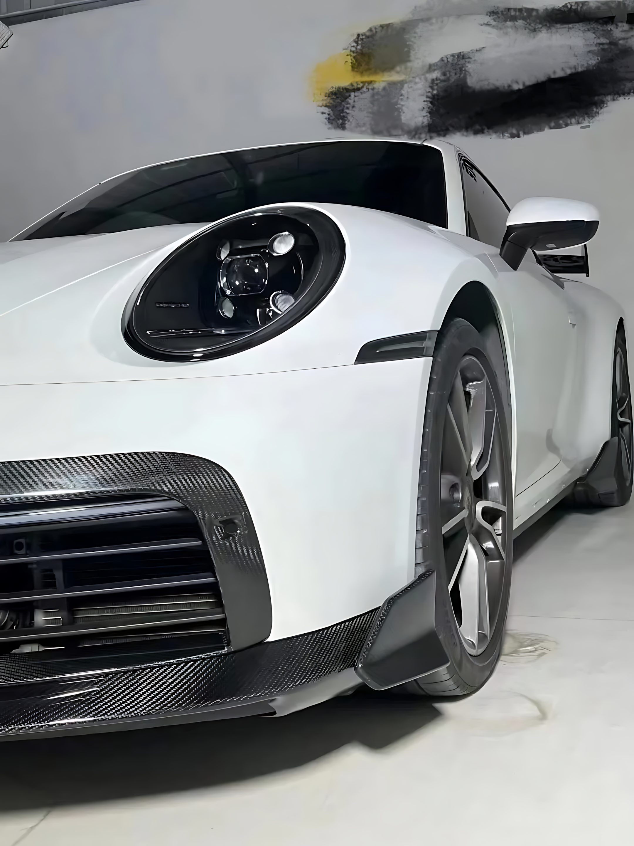 Porsche 911 992 Carbon Fiber Bras-Style Body Kit | Front & Rear Bumpers, Diffuser, Spoiler Upgrade (2020+) BMBMWORKS