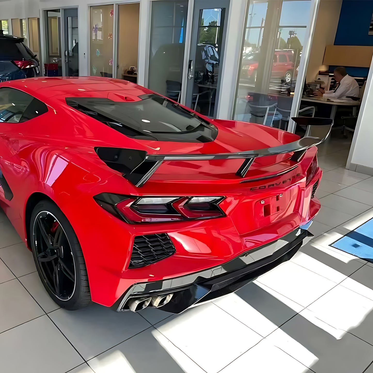 Chevrolet Corvette (C8) Carbon Fiber Forged Rear Spoiler Wing