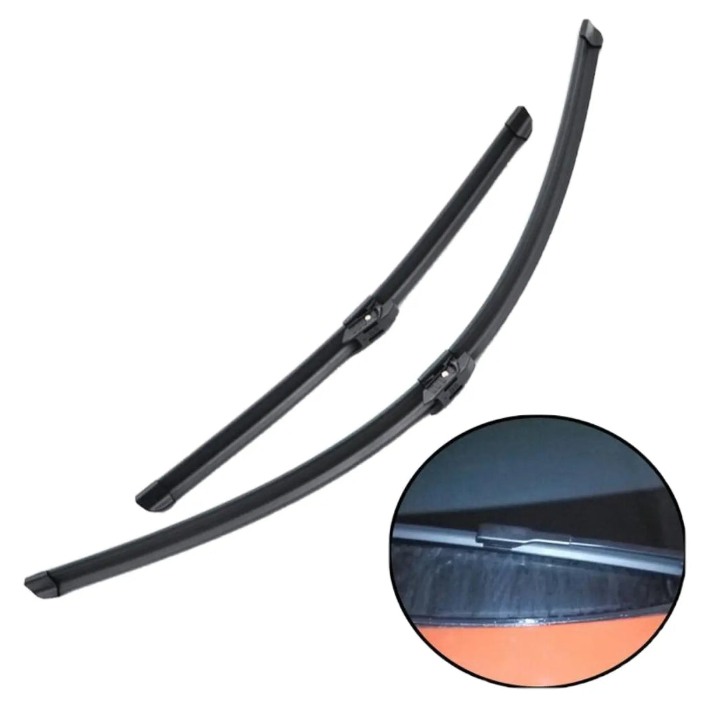 2Pcs 24’ 18’ Front Windscreen Wiper Rubber Blades Renault Dacia Duster Mk 2
