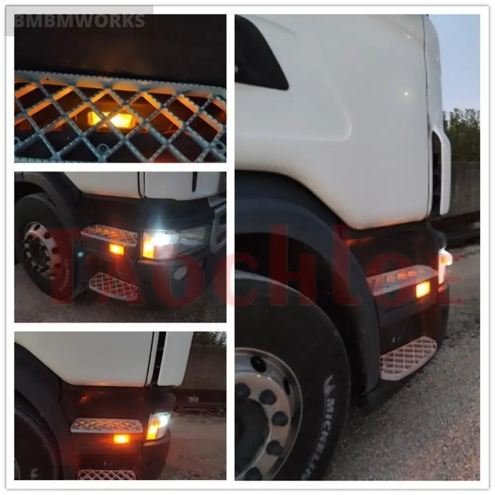 2Pcs 24V Led Side Marker Lights Signaling Lamp Scania Heavy Truck Clearance