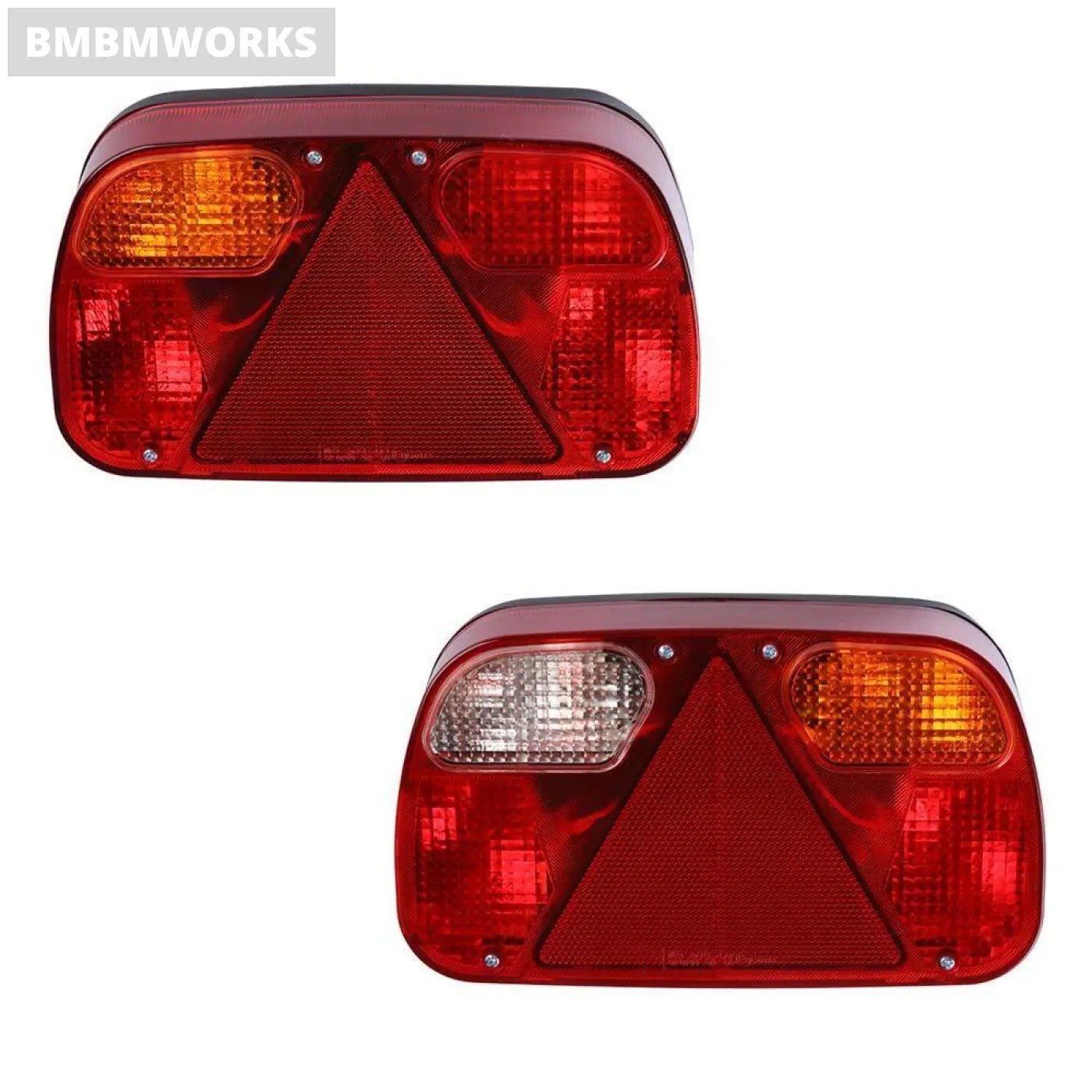 2Pcs 30Cm Long Trailer Rear Lights Set Wiring Harness Light 5 Core Cable