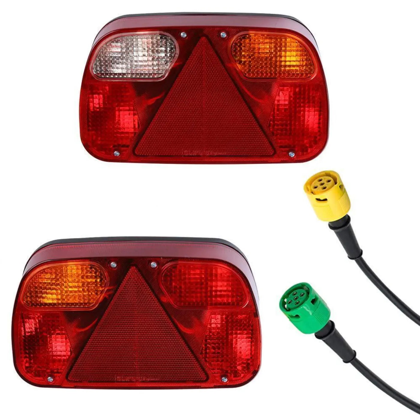 2Pcs 30Cm Long Trailer Rear Lights Set Wiring Harness Light 5 Core Cable
