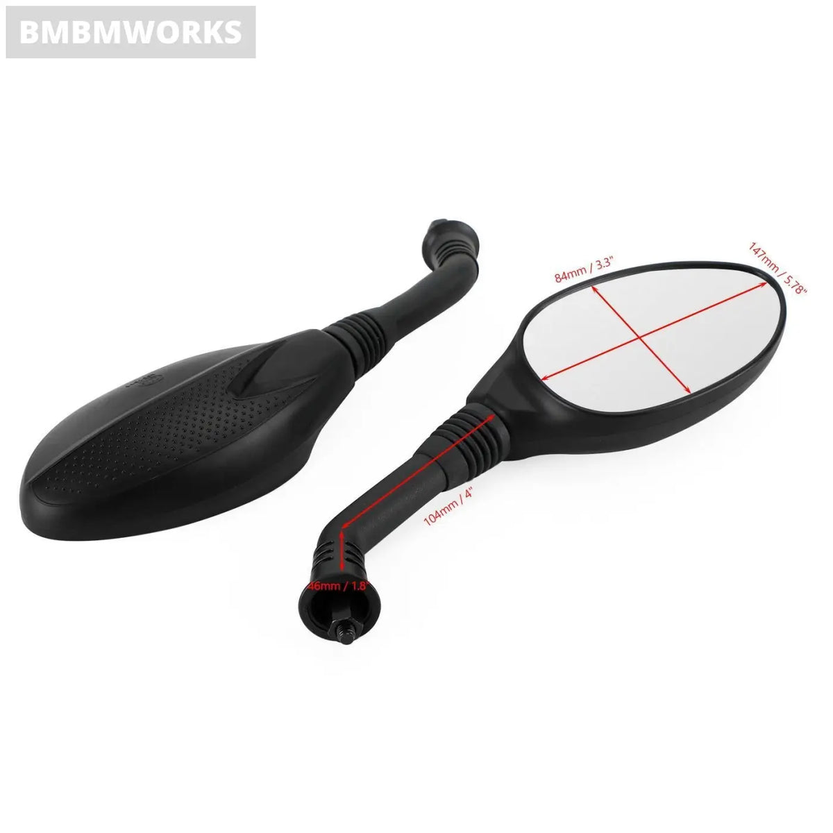 2Pcs 8Mm Rear View Mirrors Gy6 Scooter Moped Vespa Peace 50Cc 150Cc
