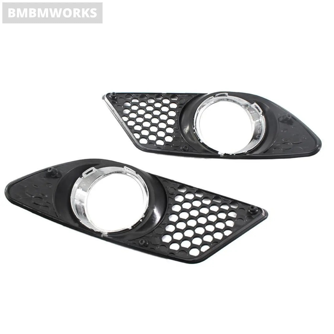 2Pcs Abs Front Bumper Fog Light Lamp Cover Mercedes Benz C-Class W204 2008-2010