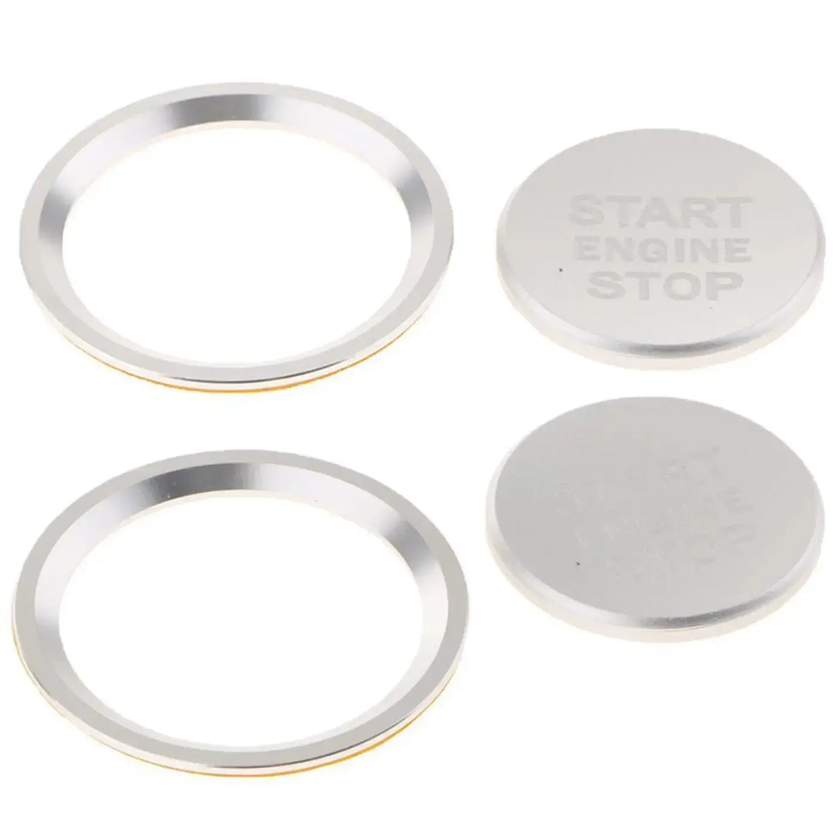 2Pcs Aluminum Engine Start Stop Button Covers Audi A6 A7 C7 2011-2017