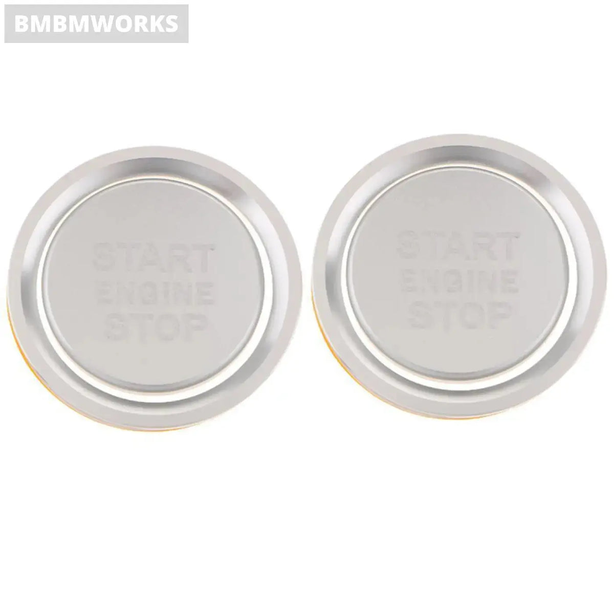 2Pcs Aluminum Engine Start Stop Button Covers Audi A6 A7 C7 2011-2017